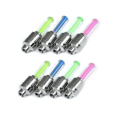 Wabjtam 8 Kosov Avto Kolesa Led Luč Motocikel Bike Luč Pnevmatike Ventil Kapa Dekorativni