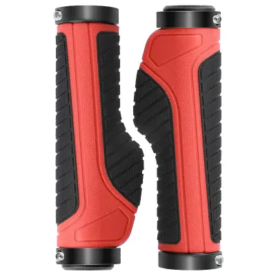 Krmilo kolesa za krmilo gorskega kolesa Dvojne aluminijaste zaponke na koncu krmila Gumijasti ročaji z možnostjo zaklepanja Ročaji