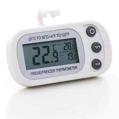LCD zaslon, elektronski digitalni hladilnik, hladilnica, natančen termometer za preprečevanje vlage z magnetnim kavljem