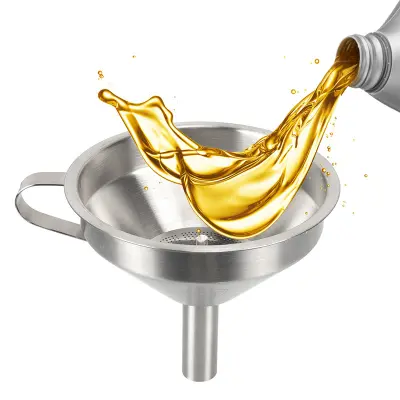 Kuhinjski lijak iz nerjavečega jekla za eterična olja/jedilno olje, filtriran in UV sušen