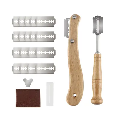 Rezilo za kruh, orodje za rezanje noža za kruh, za DIY vzorce za kruh, nož za britje kruha, nož za rezanje kruha s kratkim ročajem