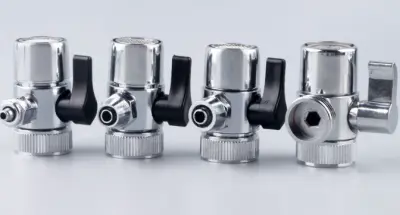 Prevodni ventil za pomivalno korito, razdelilnik za kuhinjsko ali kopalniško pipo za pomivalno korito, nadomestni deli, adapter za pipo in cev, 4 veli