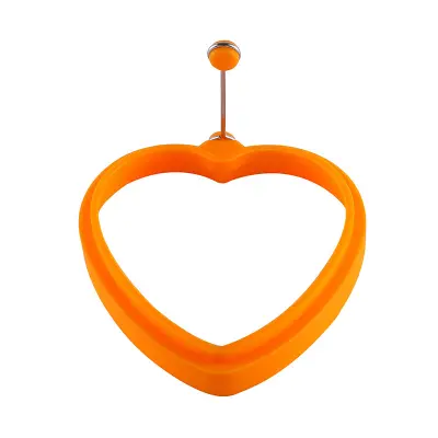 Kalup za ocvrta jajca, ponev, jajčni obroč, silikonski kalup za palačinke, ocvrta jajca, kalup za ocvrta jajca (rdeče srce)