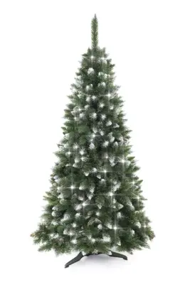 Aga Božično drevo Pine 180 cm Kristalno srebro