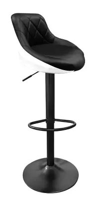 Aga Bar stol Črna/črna/bela