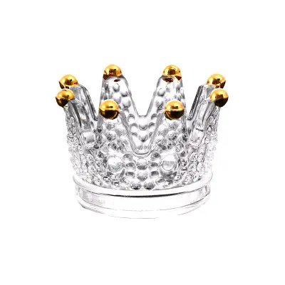 Crown pepelnik ustvarjalni gospodinjski stekleni pepelnik visoke vrednosti v slogu Evropski svečnik kristalni pepelnik