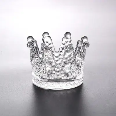 Crown pepelnik ustvarjalni gospodinjski stekleni pepelnik visoke vrednosti v slogu Evropski svečnik kristalni pepelnik