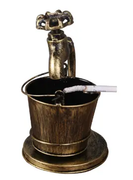 Retro pipa iz kovanega železa pepelnik ustvarjalne obrti bar internetna kavarna fotografski rekviziti dekoracija kovinske obrti