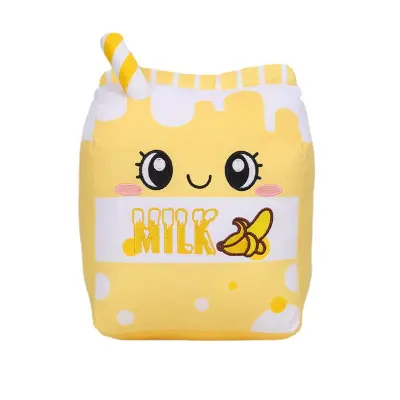 Plišasta igrača Yellow Banana Milk Prikupna plišasta igrača za domačo blazino