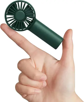 Mini ventilator Baterijski ročni ventilator z baterijo 2000 mAh ali osebni mini ventilator z napajanjem preko USB-ja, 3 hitrosti, izboljšan pretok zra