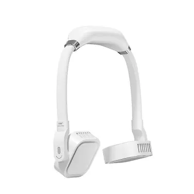 Prenosni vratni ventilator, mini USB ventilator za ponovno polnjenje 4000 mAh prostoročni vratni ventilator brez rezil, 3 hitrosti 360° Fre