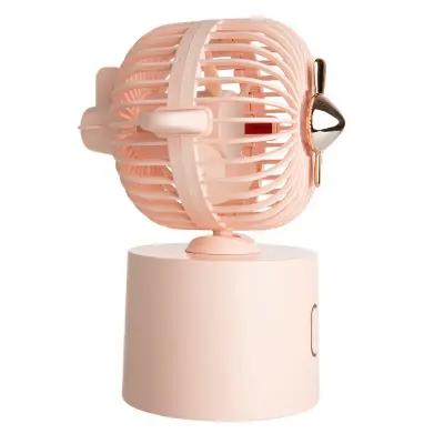 Majhno letalo namizni majhen ventilator ustvarjalni USB ventilator pisarna majava glava majhen ventilator prah češnjevih cvetov 11,6 * 11,6 * 17,6 cm