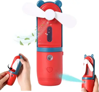 Ročni ventilator, rosni ventilator 3 v 1, prenosni mini ventilator z baterijskim napajanjem, mini USB osebni ventilator za ženske, otroke, dekleta, ki