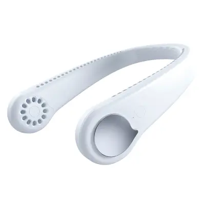 Ovratni ventilator, mini USB ovratni ventilator brez rezil za ponovno polnjenje, 360° hlajenje, prenosni viseči ventilator, 3 hitrosti z 48 zračnimi o