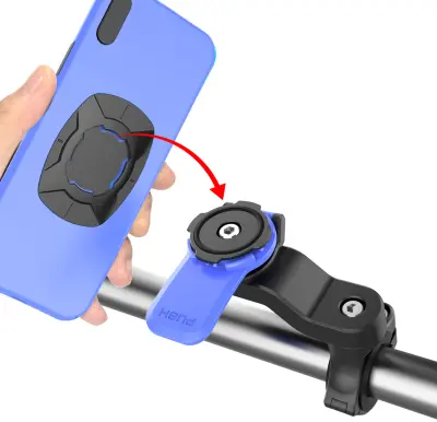 Motoristično držalo za mobilni telefon za navigacijo s seboj, kolesarjenje, vrtljivo držalo za mobilni telefon