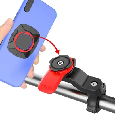 Motoristično držalo za mobilni telefon za navigacijo s seboj, kolesarjenje, vrtljivo držalo za mobilni telefon