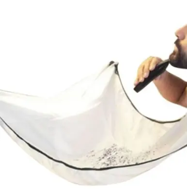 2 kosa belih brivskih predpasnikov, predpasnikov za britje in oblikovanje las, predpasnikov za barvanje in kodranje las proti sprijemanju, frizerskih