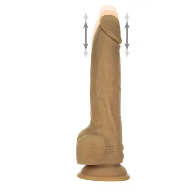 Realistični potisni dildo z daljinskim upravljalnikom, 23cm