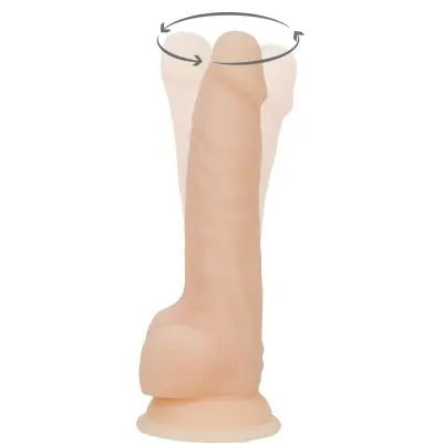 Vibrirajoč in rotirajoč dildo z daljinskim upravljalnikom, 18cm