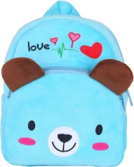 Otroški nahrbtnik, mini nahrbtnik za punčke in fantke, malčke, udobna mehka torba za darilo (majhna, medvedje modra)
