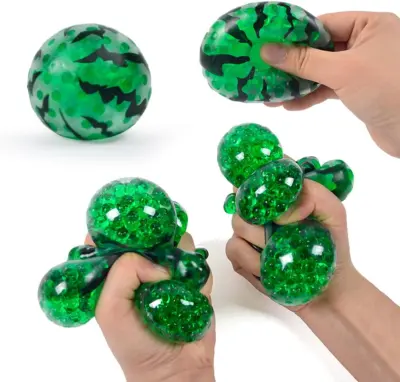 Lubenica Squeeze Fans You Fun Fidget Sensory Pinch Elastična lubenica Igrača Relieve Anksioznost Squeeze Soft Ball