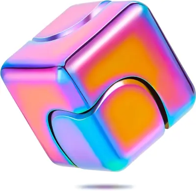 Spinner Anti-Anxiety Focusing Fidget Toy 4 v 1 Toy Metal Focusing Toy Cube Fingertip Namizna namizna igrača za lajšanje stresa za otroke in odrasle
