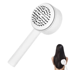 Samočistilna krtača za lase, 3D masažna krtača z zračno blazino, nedrseča masažna krtača z dolgim ročajem, prenosno orodje za oblikovanje las z mehkimi zobmi, moška in ženska krtača s šč