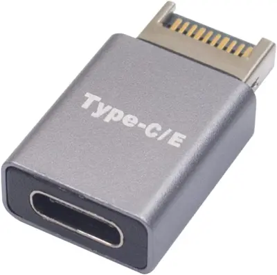 Pretvornik adapterja USB C, notranji adapter za matično ploščo visoke hitrosti 3.1 USB Type-E moški v USB3.1 Type-C ženski notranji adapter za računal