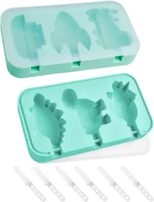 3 paketi silikonskih modelčkov za sladoledne sladolede s pokrovom, silikonski zamrzovalni modelčki za sladoledne sladolede za otroke, kalupi za sladol