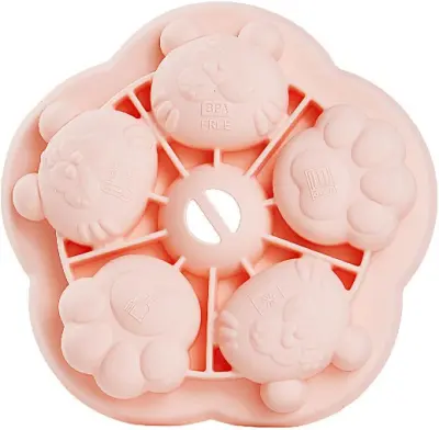 Tigrova glava in tigrova šapa, otroška hrana, silikonski parjeni model za torto, žele, pladenj za led, mlečna krema, riževa moka, sladoledni kalup za