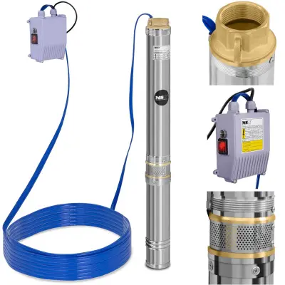Potopna črpalka za globok vodnjak MSW 10800 L/uro. do 54 m