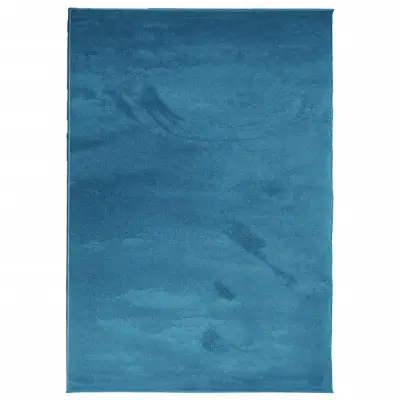 vidaXL Preproga OVIEDO s kratkimi vlakni turkizna 200x280 cm