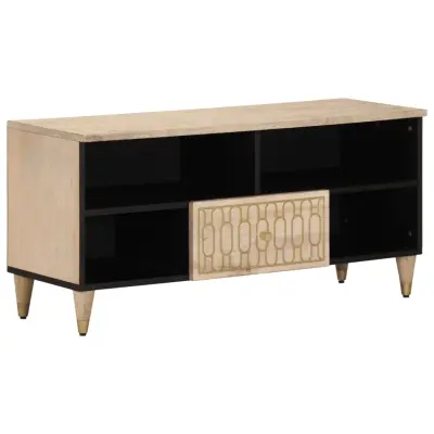 vidaXL TV omarica 100x33x46 cm trden mangov les