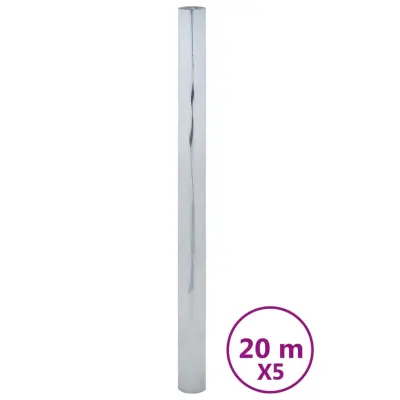 vidaXL Solarna folija 5 kosov statična odsevni učinek srebrna PVC