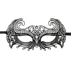 Kovinska maska Venetian, črna