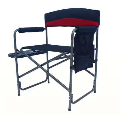 Linder Exclusiv Camping zložljiv stol rdeče/črne barve