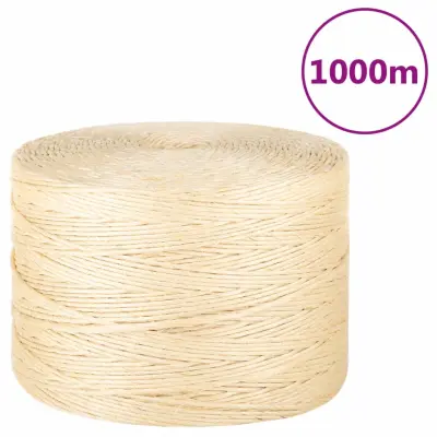 vidaXL Vrv iz 100 % sisala 3 mm 1000 m