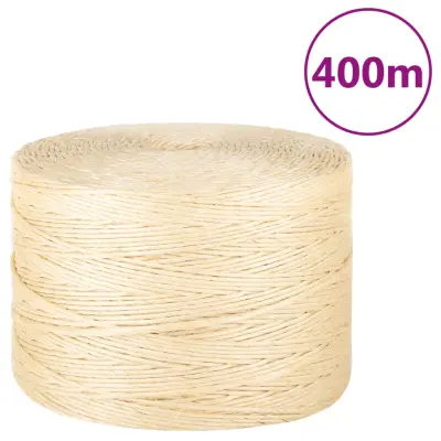 vidaXL Vrv iz 100 % sisala 3 mm 400 m