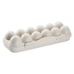12 mrežasta škatla za shranjevanje jajc, plastično stojalo za jajca, škatla za jajca s pokrovom, škatla za sveža jajca