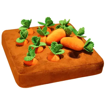 Igrača za psa Pulling Carrot Plišasta igrača Pet Grize Doll Cute Doll Otroci Puzzle Carrot Land Starš-otrok