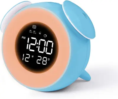 GENERIC Digitalna budilka z velikim LED zaslonom, z 2 alarmoma, 12/24-urnim snemalnikom zvoka, polnilnim priključkom USB (modra)