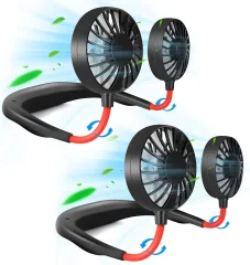 Prenosni vratni ventilator Osebni prostoročni ventilator za polnjenje