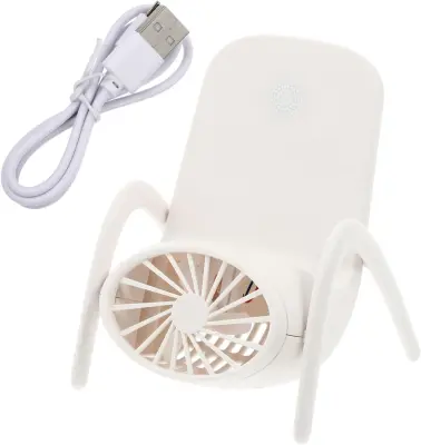 Praktičen namizni ventilator z držalom za mobilni telefon