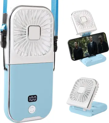 Prenosni digitalni zaslon, osebni ročni ventilator, zložljiv