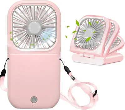 Prenosni vratni ventilator mini tihi ročni osebni zložljivi