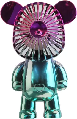 Galvanski Gradient Violent Bear Fan Prenosni USB Ventilator Ročni Namizni