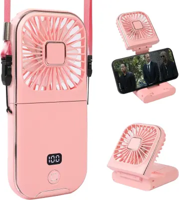 Prenosni digitalni zaslon, osebni ročni ventilator, zložljiv