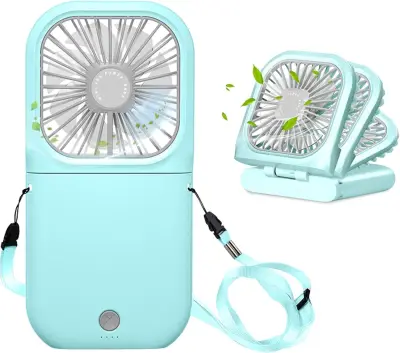Prenosni vratni ventilator mini tihi ročni osebni zložljivi