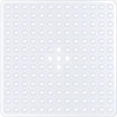 Podloga za tuširanje nedrseča 53x53 cm kvadratna nedrseča podloga za tuširanje s priseskom (bela)