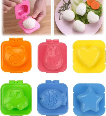 6 kosov plastičnih modelčkov za jajca, kalupov za riž za suši